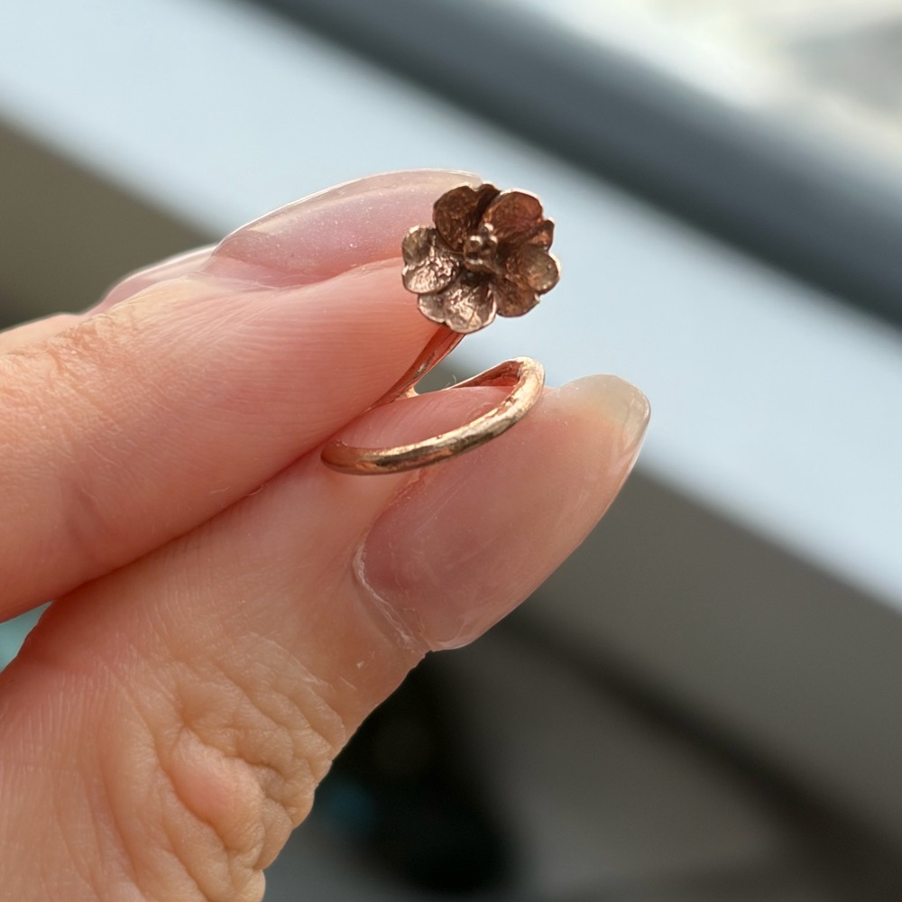 Atelier Mozu Sakura Ear Cuff (925 Silver Rose Gold Plated) View 4